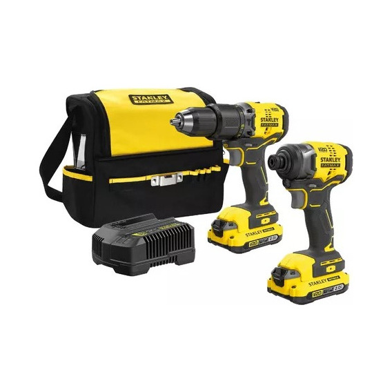 Combo Taladro Per Atornillador Impacto Stanley 20v Brushless