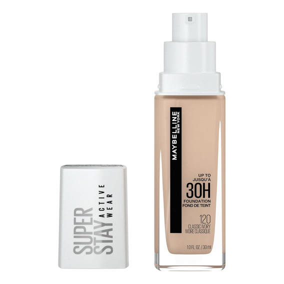 Base Líquida Maybelline Superstay Active Wear 30ml Tono 120 Classic Ivory - 30mL