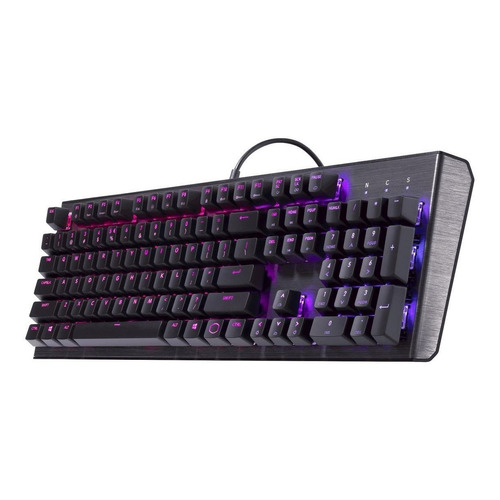 Teclado gamer Cooler Master CK Series CK550 QWERTY inglés US color gunmetal black con luz RGB