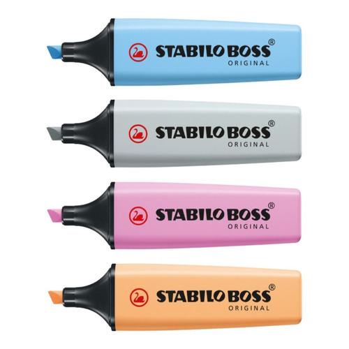 Stabilo Boss Pastel Nuevos Colores 4 Piezas