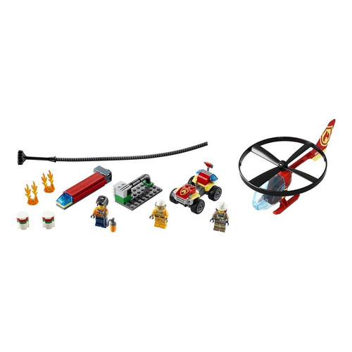 Set de construcción Lego City Fire helicopter response 93 piezas  en  caja