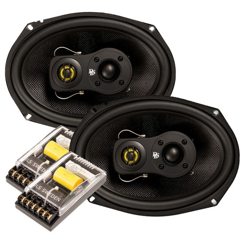 Parlantes Dls 7x10 Triaxial Con Crossover M 3710i 120w Rms Color Negro