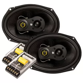 Parlantes Dls 7x10 Triaxial Con Crossover M 3710i 120w Rms Color Negro