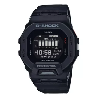 Relógio Casio G-shock G-squad Original Cor Da Correia Preto Cor Do Bisel Preto Cor Do Fundo Preto