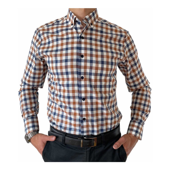 Camisa Cuadros Hombre Slim Fit - Lima