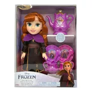 Muñecas Disney Frozen Elsa O  Anna Con Juego De Te Jakks