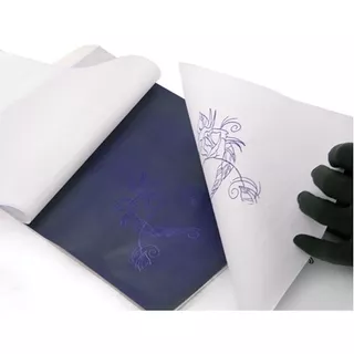 Papel Transfer Stencil Tatuaje Hectografico Con 10 Hojas Pro