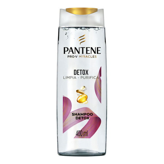 Shampoo Detox  Pantene Pro-V Miracles Detox Limpia - Purifica 400 ml