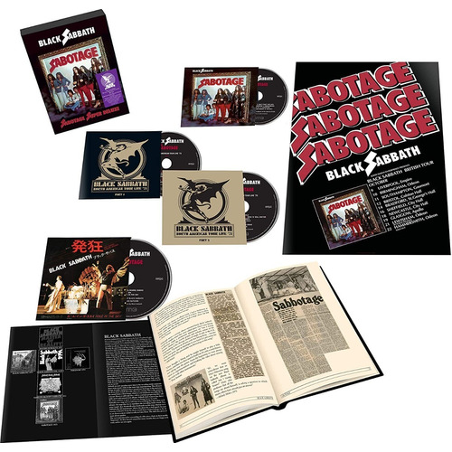 Black Sabbath Sabotage Super Deluxe Edition 4 Cd + Libro 