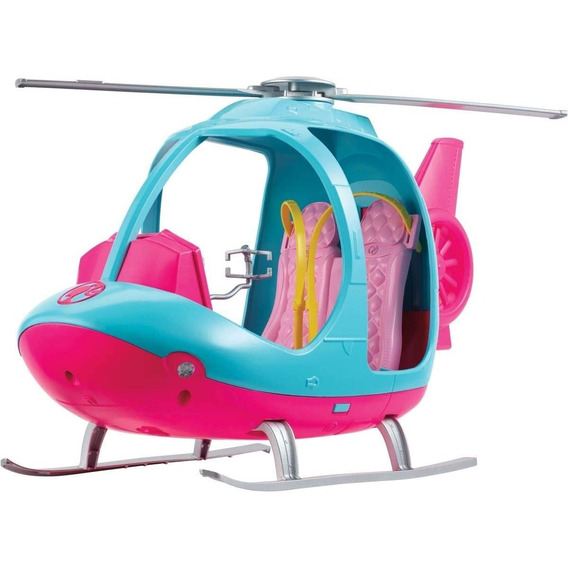 Helicóptero Barbie Dreamhouse 2 Muñecas Con Rotor Giratorio