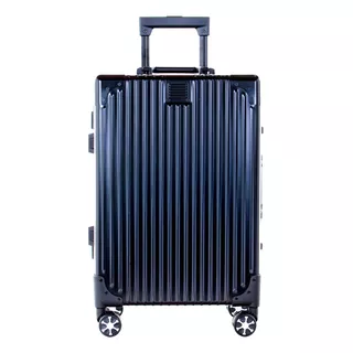 Valija Carry On Cabina De Aluminio T-onebag Candato Tsa Ruedas 360 Grados Color Negro