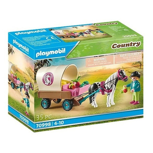 Figura Armable Playmobil Carruaje De Ponis 35 Piezas Cantidad De Piezas 35