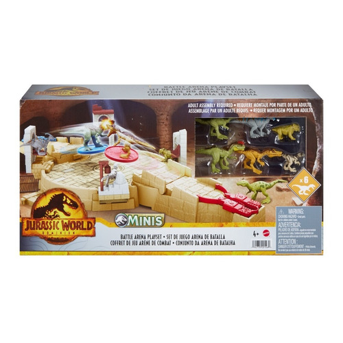 Dinosaurio De Juguete Jurassic World Mini Arena De Batalla