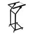 Aw Rolling Dj Mixer Stand Stage Cart Ajustable Rack Mount St