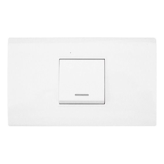 Linea Bk Plus Blanca Incrustar Swiche Sencillo Conmutable 11