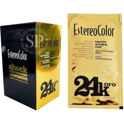  Estereocolor Shock Rejuvenecedor Intensivo 24k Oro Caja 10u