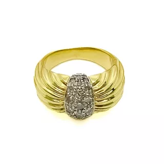 Anillo Chevalier Oro 18k Brillantes T10