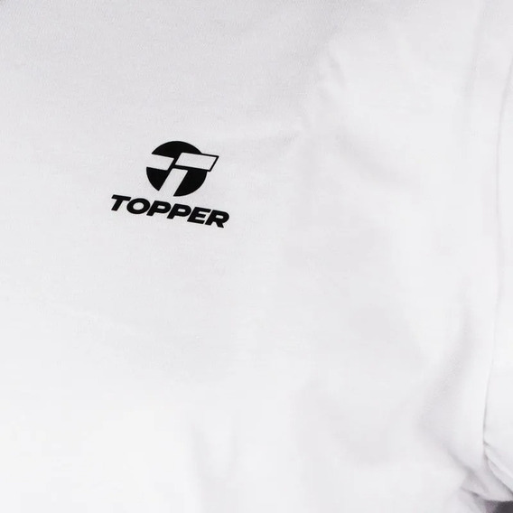 Remera Topper Hombre Basica Blanco