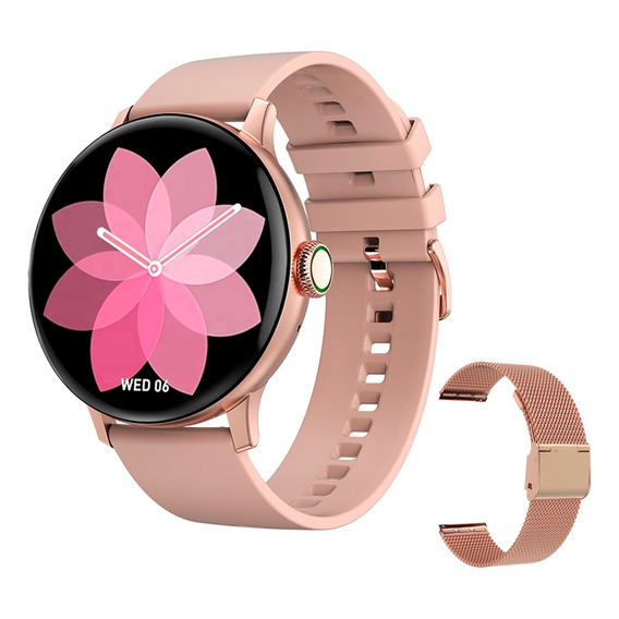 Smartwatch Dt2 Mujer Elegante Llamadas Control Menstrual 