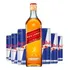 Whisky Jhonny Walker Redlabel 1l + 6 Red Bull 250ml