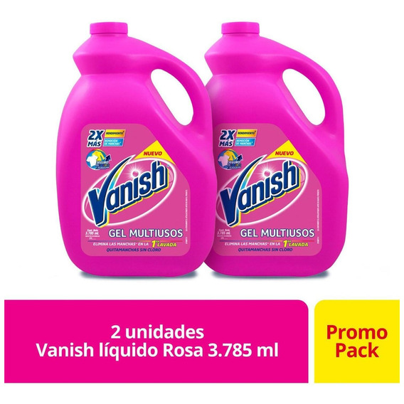 Vanish Desmanchador Liquido Rosa X 2 U - L a $18070