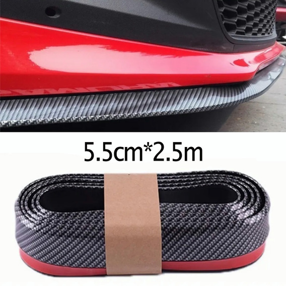 Lip Samurai Universal Facia Faldon Flexible Estribo Spoiler Color Negro