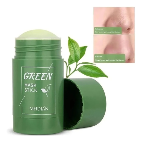 Máscara faciai para pele normal Green Mask Máscara Facial Solid Mask 40g y 40mL