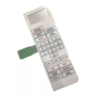 Frente Membrana Teclado Microondas Compatible Con Bgh 16650