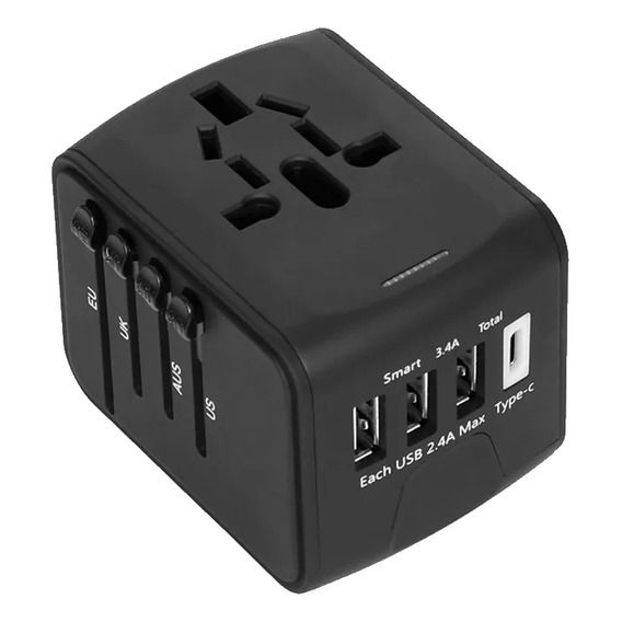 Cargador Convertidor Universal Adaptador Robusto Usb Viajero