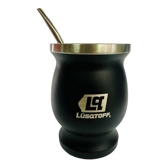 Mate De Acero Inoxidable 300ml Lusqtoff Matl-8b Con Bombilla