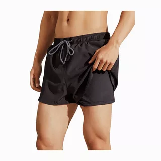 Shorts De Baño De 2 En 1 Capa Para Hombre Short De Playa Gym