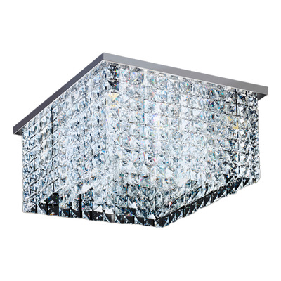 Plafon Cuadrado Recto Cairel 40x40 Led 6 Luces Cromo Mg