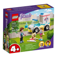 Lego Para Menina Friends Ambulância Veterinária 54 Peças