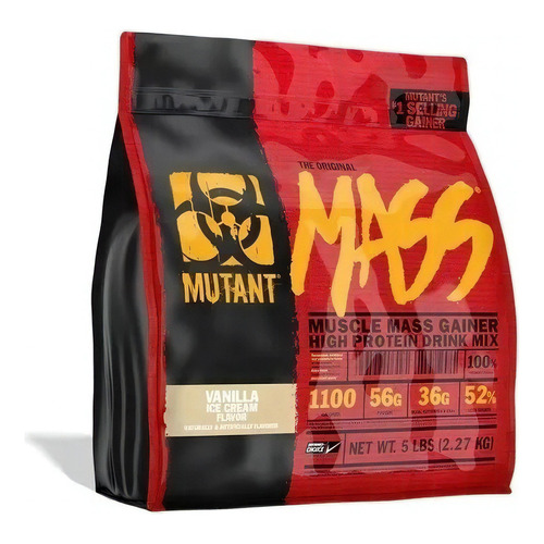 Proteina Ganador Mutant Mass 5 Libras Sabor Vainilla