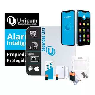 Kit Alarma Unicom Eco Inalambrica Gprs Chip Casa Comercio