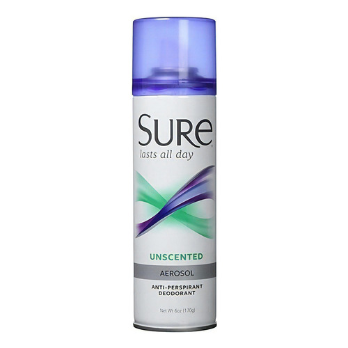 Antitranspirante en spray Suré unscented sin fragancia 170 g