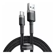 Cable Usb Tipo C 2.0 Baseus Negro/gris Con Entrada Usb Salida Usb-c