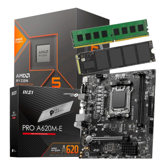 Combo Actualizacion Pc Amd Ryzen 5 8600g 16 Gb Ssd 512 Gb