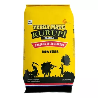 Yerba Mate Kurupí Clásica Cosecha Seleccionada 500g