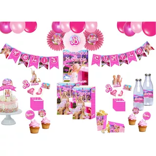 Kit Cumpleaños Imprimible Barbie Y Ken La Pelicula