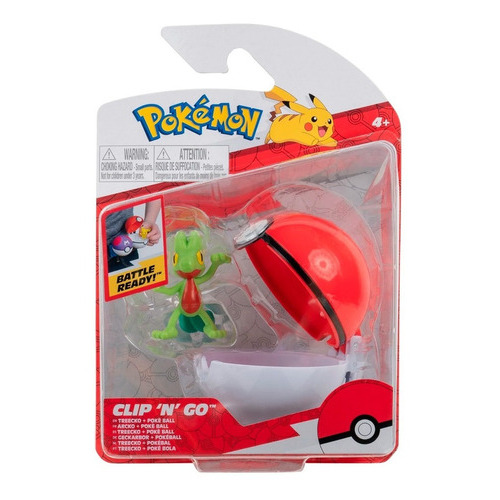 Clip `n` Go - Treecko + Pokeball - Pokemon