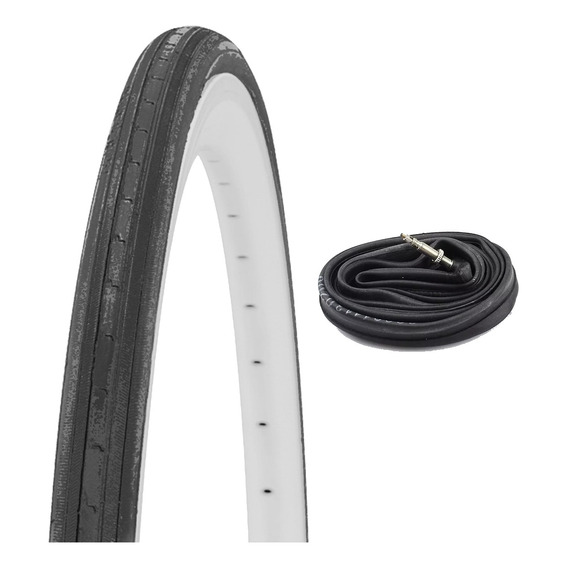 Kit Cubierta Y Camara Black Chain 700 X 23 Wanda Tyre