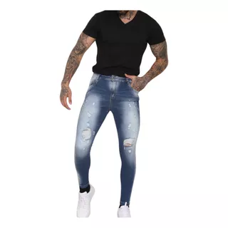 Calça Masculino Jeans Skinny Colada Ao Corpo Tendencia 38a46