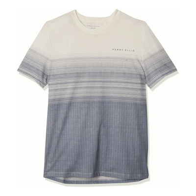 Perry Ellis Playera Estampada Con Textura Para Hombre,