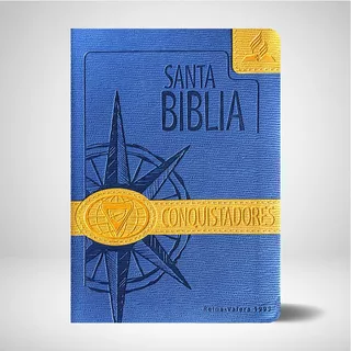 Biblia Conquistadores Rvr95 - Azul - Editorial Aces