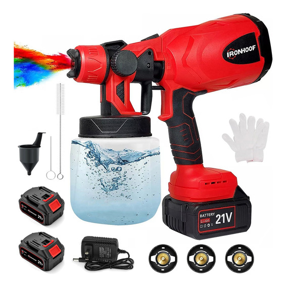 Pistola Para Pintar Pulverizador Pintura Inalámbrico 800ml