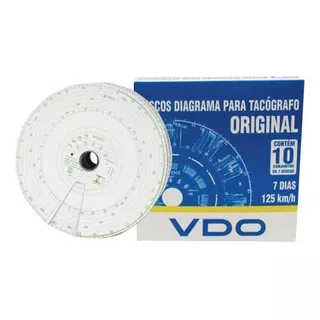 Disco Diagrama Tacógrafo Semanal 7 Dias 125km/h - Vdo