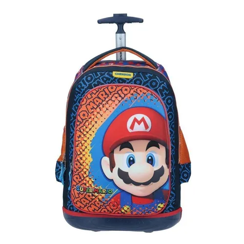 Mochilas escolares de mario bros con ruedas sale