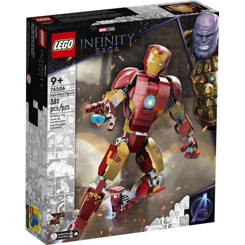 Lego® Marvel: Figura De Iron Man Cantidad de piezas 381