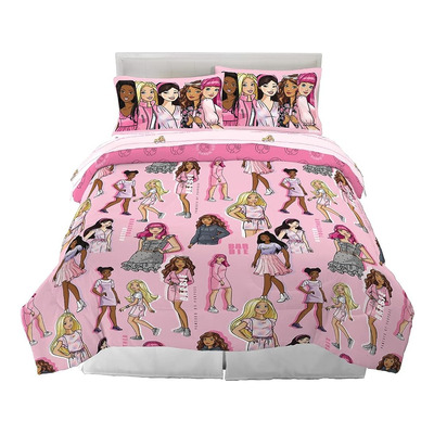 Franco Barbie Barbiecore Bedding Super Soft Edredón Y Juego 